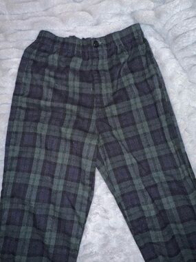 Plaid Brandy Melville Pants in Dark Green and Navy